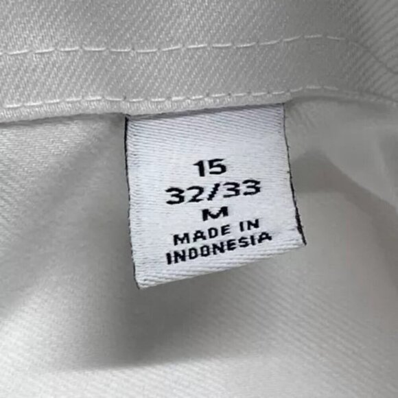 Calvin Klein Men's Infinite Wrinkle Free White Button Up Size Medium Slim Fit - Picture 11 of 13